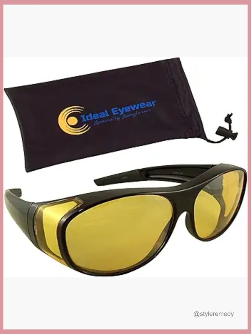 Night Driving Fit Over Sunglasses Yellow Lens Polycarbonate